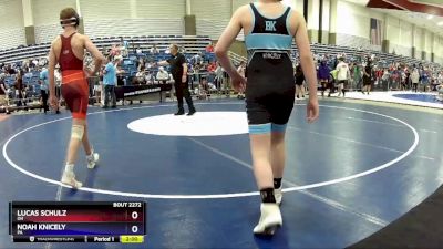 114 lbs Cons. Round 2 - Lucas Schulz, OH vs Noah Knicely, PA