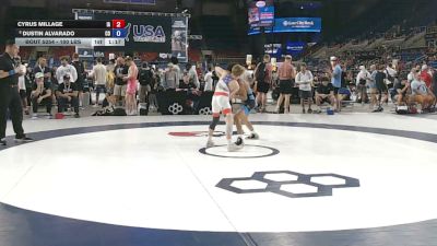 100 lbs Cons. Quarters - Cyrus Millage, Iowa vs Dustin Alvarado, Colorado