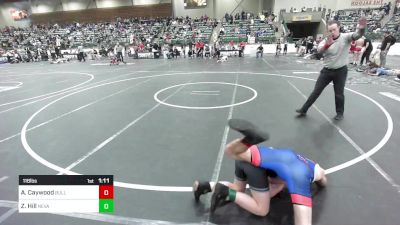 116 lbs Final - Ayden Caywood, Bulldog Wrestling Club vs Zaiden Hill, Nevada Elite