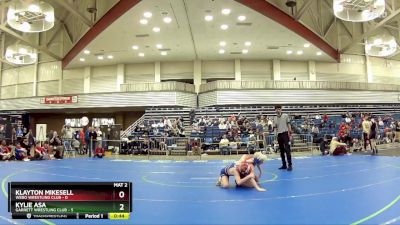 80 lbs Round 2 (6 Team) - Kylie Asa, Garrett Wrestling Club vs Klayton Mikesell, Webo Wrestling Club