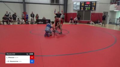 79 kg Round Of 64 - Logan Messer, George Mason University vs Dylan Newsome, Cavalier Wrestling Club