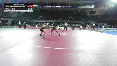 126 lbs Quarterfinal - Siraj Sidhu, Del Oro vs Marthell Buenrostro, Los Banos