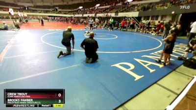 National K-2 52 Round 1 - Crew Trout, Clinic Wrestling FXBG vs Brooks Fawber, Midlothian Miners Wrestling Cl