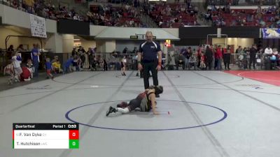 52 lbs Quarterfinal - Forrest Van Dyke, CJI Hawks vs Trey Hutchison, Lakeland Wrestling Club