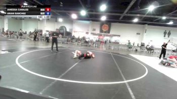 88 lbs 2nd Place - Janessa Canales, Madera Grapplers WC vs Anahi Sanchez, Madera WC