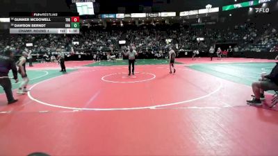 114 lbs Champ. Round 1 - Dawson Berndt, Unattached vs Gunner McDowell, TBG1