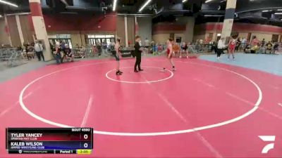 110 lbs Round 3 - Tyler Yancey, Spartan Mat Club vs Kaleb Wilson, Amped Wrestling Club