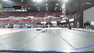 138 lbs 5th Place Match - Carson Kline, Reardan vs Xander McCann, Montana Disciples