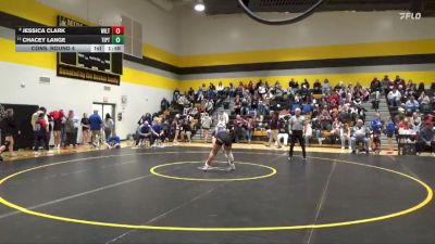 130 lbs Cons. Round 4 - Jessica Clark, Wilton vs Chacey Lange, Tipton