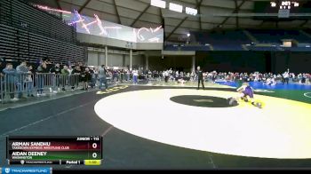 113 lbs Round 2 - Arman Sandhu, Takedown Express Wrestling Club vs Aidan Deeney, Washington