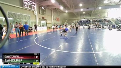 120 lbs Cons. Round 2 - Charity Smith, Bear River Jr High Wrestling C vs Charlotte Toone, Fremont Wrestling Club