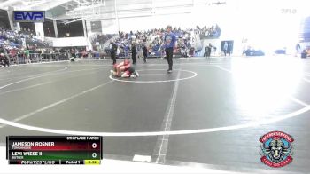 70 lbs 5th Place Match - Jameson Rosner, Tonganoxie vs Levi Wiese Ii, Butler