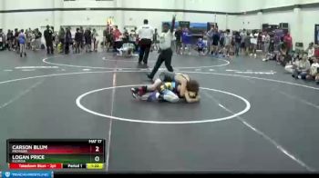 82 lbs Round 5 - Logan Price, Florida vs Carson Blum, Michigan