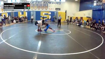 132 lbs Quarterfinals (8 Team) - Micah Thomas, Middleburg vs Vonte Burke, Clay