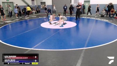 125 lbs Round 2 - Gavin Bean, Kodiak Wrestling Club vs Levi Shivers, Anchorage Youth Wrestling Academy