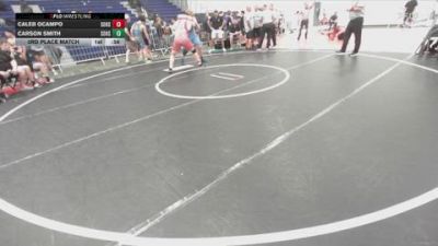 285 lbs 3rd Place Match - Caleb Ocampo, Wright Wrestling Academy vs Carson Smith, Dark Horse