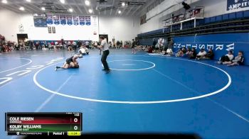 138 lbs Quarterfinal - Cole Riesen, Sheridan vs Kolby Williams, Cheyenne East