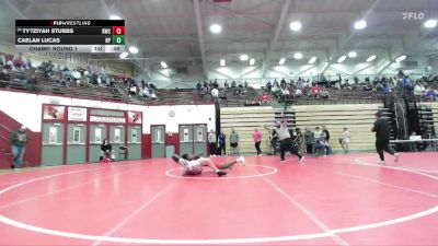 144 lbs Champ. Round 1 - Ty?ziyah Stubbs, Richmond Wrestling Club vs Caelan Lucas, New Palestine