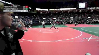 58 lbs Champ. Round 2 - Hudson Fischbach, HHY1 vs Sebastian Barile, STR1