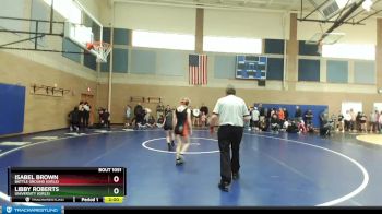 105lbs Quarterfinal - Libby Roberts, University (Girls) vs Isabel Brown, Battle Ground (Girls)