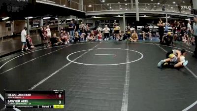 84 lbs Round 6 (8 Team) - Sawyer Akel, Florida Scorpions vs Silas Lancour, Junior Terps