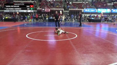 50 lbs Cons. Round 2 - Sofia Reynolds, Windy City Wrestlers vs Lillyanna Haberle, Billings Wrestling Club