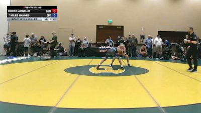 120 lbs Champ. Rd Of 16 - Rocco Augello, Barn Brothers vs Miles Haynes, Capital Wrestling Club