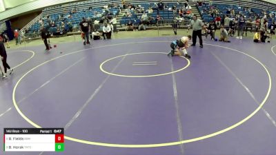 14U Boys - 100 lbs Cons. Round 4 - Bret Horak, Team Nazar Training Center vs Bentley Fields, Backyard Brawlers Midwest