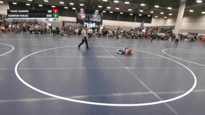 75 lbs Champ. Rd Of 32 - Karson Waag, Keystone Kids Wrestling Club vs Haze Dunkin, Nebraska Boyz Wrestling