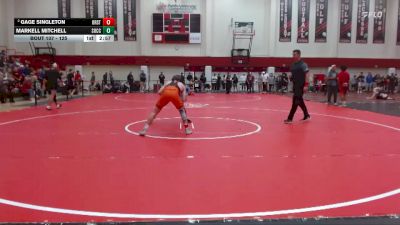 125 lbs Champ. Round 2 - Markell Mitchell, Southwestern Oregon Community College vs Gage Singleton, Oregon State