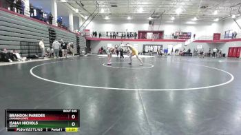 157 lbs Cons. Round 5 - Isaiah Nichols, Quincy vs Brandon Paredes, Chadron State
