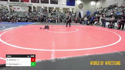 52 lbs Consi Of 4 - Dawson Willford, Grindhouse vs Elliot Dominguez, Silver State Wrestling Academy