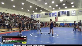 160 lbs Semifinal - Frederick Ekenberg, Samohi Wrestling vs Daniel Lopez, Tustin High School