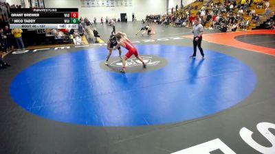 157 lbs Champ. Round 1 - Nico Taddy, West Liberty vs Grant Brewer, Wabash