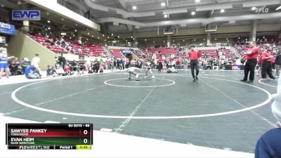 88 lbs Semifinal - Evan Heim, Rams Wrestling vs Sawyer Pankey, Tonganoxie