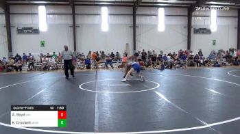 170 lbs Quarterfinal - Ashton Boyd, Vici WC vs Keedin Crockett, Miami Wardogs