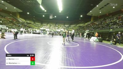 115 lbs Consi Of 16 #1 - Jacori Benton, Washington Union vs Adrian Montalvo, Dinuba