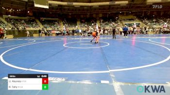 88 lbs Quarterfinal - Uriah Haynes, Kingfisher YellowJackets vs Rayen Tally, Roland Youth League Wrestling