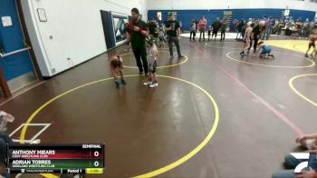 49 lbs Semifinal - Adrian Torres, Worland Wrestling Club vs Anthony Miears, Cody Wrestling Club