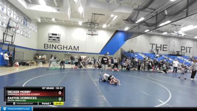 53-57 lbs Round 2 - Easton Horrocks, Uintah Wrestling vs Decker Morby, Sanderson Wrestling Academy