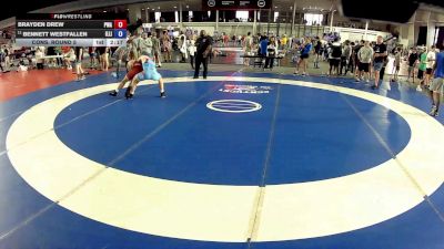 157 lbs Cons. Round 5 - Brayden Drew, PSF Wrestling Academy vs Bennett Westfallen, Illinois