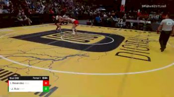 118 lbs Cons. Semi - Journey Ruiz, Chatfield vs Israel Resendez, Denver East