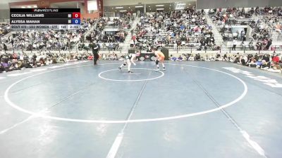 U23 Women - 57F Champ. Round 2 - Cecilia Williams, MI vs Alyssa Mahan, DE