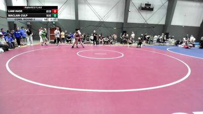Junior FS - 165 lbs Cons. Round 3 - Liam Hase, Alaska Battle Cats Wrestling Club vs Maclain Culp, West Linn High School Wrestling