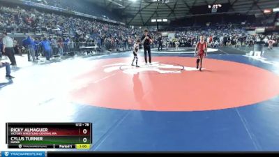 78 lbs 2nd Place Match - Ricky Almaguer, Victory Wrestling-Central WA vs Cylus Turner, NWWC