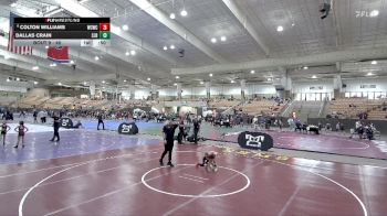 40 lbs Semifinal - Colton Williams, Williamson County Wrestling Cl vs Dallas Crain, Sparta Junior Bulldogs