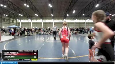 124 lbs Cons. Round 3 - Kara Ferguson, EAGLE MIDDLE SCHOOL vs Avery Inge, Unaffiliated Girls