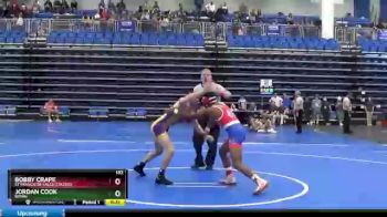 132 lbs Cons. Round 2 - Bobby Crape, St Francis De Sales (Toledo) vs Jordan Cook, BRYAN