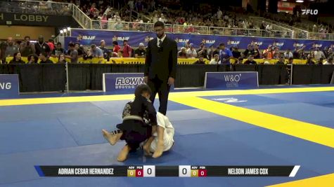 Nelson James Cox vs Adrian Cesar Hernandez 2026 Pan Kids Jiu-Jitsu IBJJF Championship