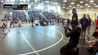 130 lbs Cons. Round 3 - Olivia Gapud, Viera Hammers vs Rebecca Mashian, YIC